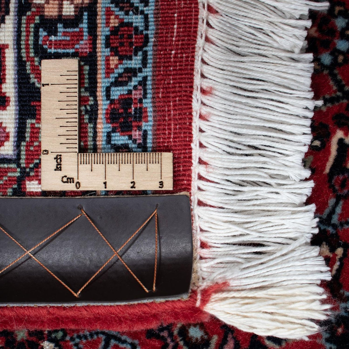 Persisk tæppe - Bijar - 207 x 132 cm - lysrød