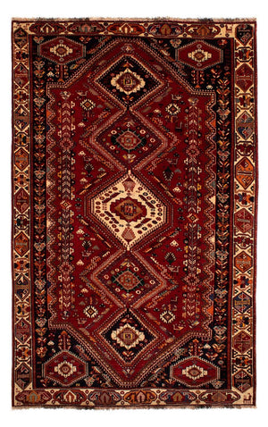 Persisk tæppe - Nomadisk - 290 x 182 cm - mørkerød
