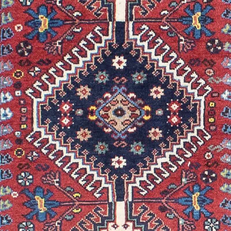 Løber Persisk tæppe - Nomadisk - 280 x 80 cm - mørkerød