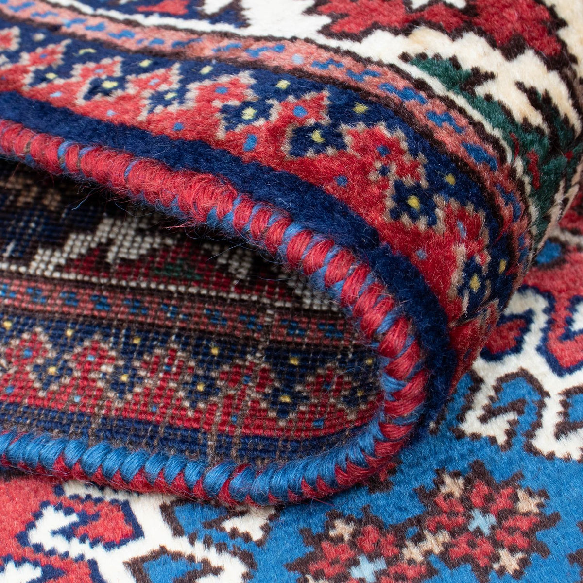 Løber Persisk tæppe - Nomadisk - 300 x 81 cm - mørkerød