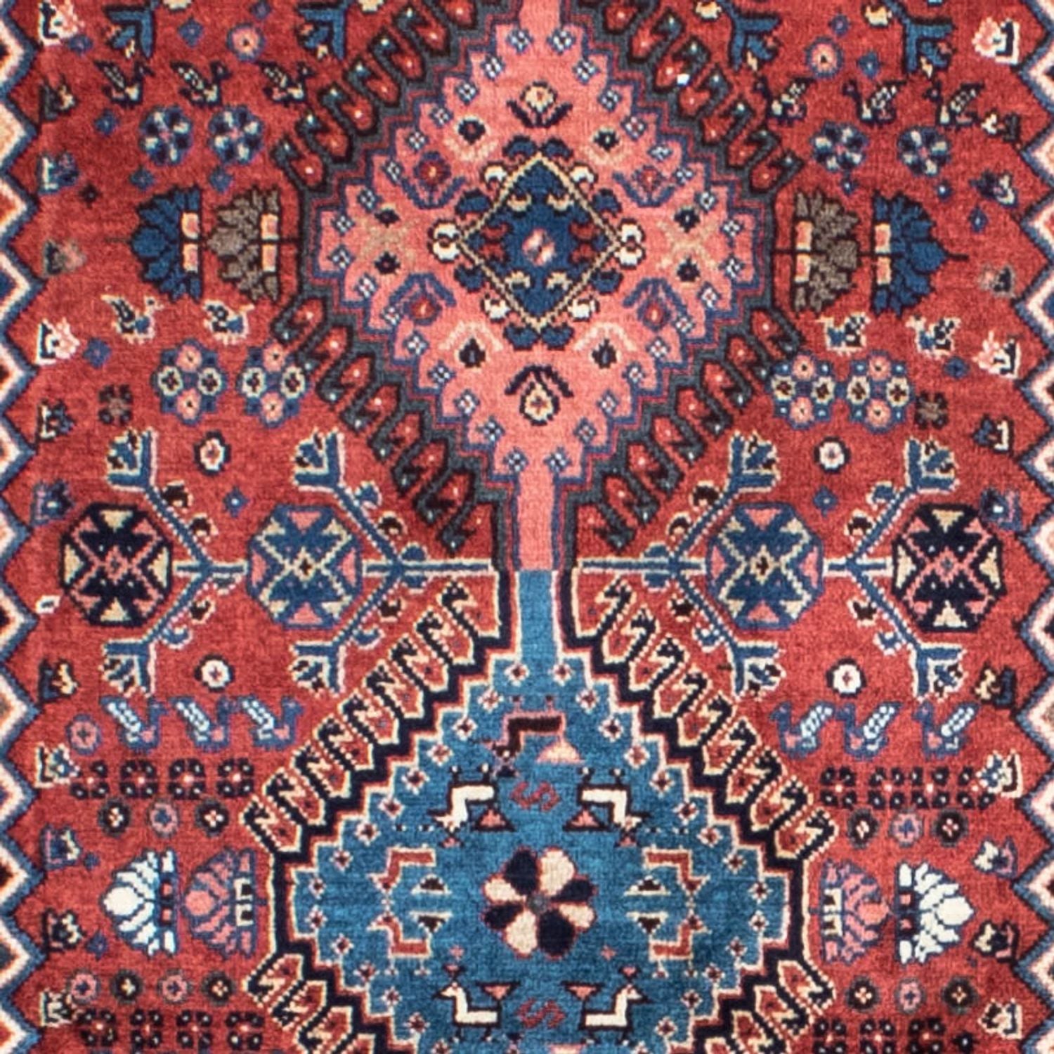 Løber Persisk tæppe - Nomadisk - 283 x 80 cm - mørkerød