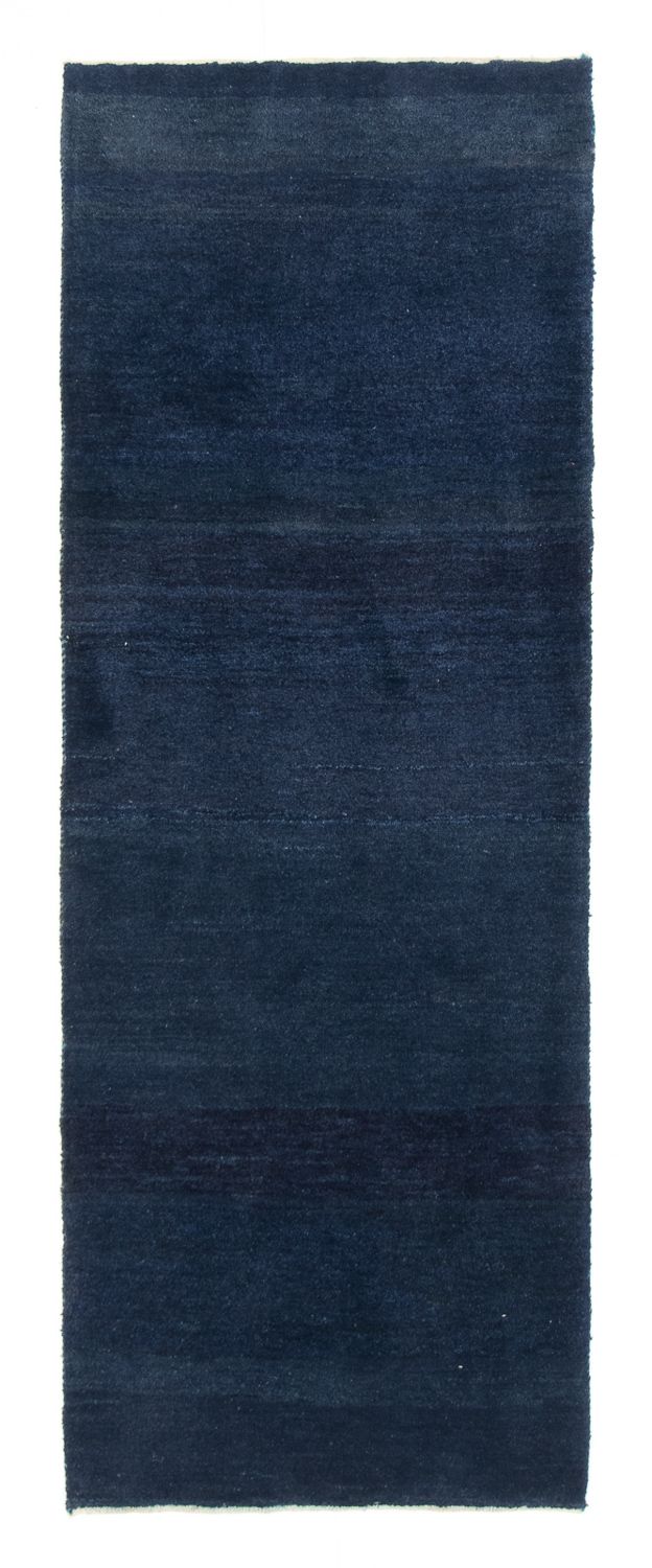 Løber Gabbeh-tæppe - Persisk - 228 x 80 cm - mørkeblå