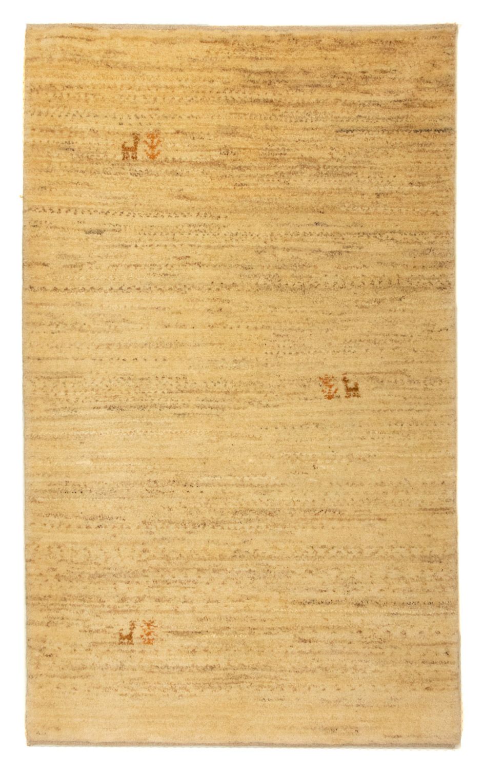 Gabbeh-tæppe - Persisk - 129 x 82 cm - beige