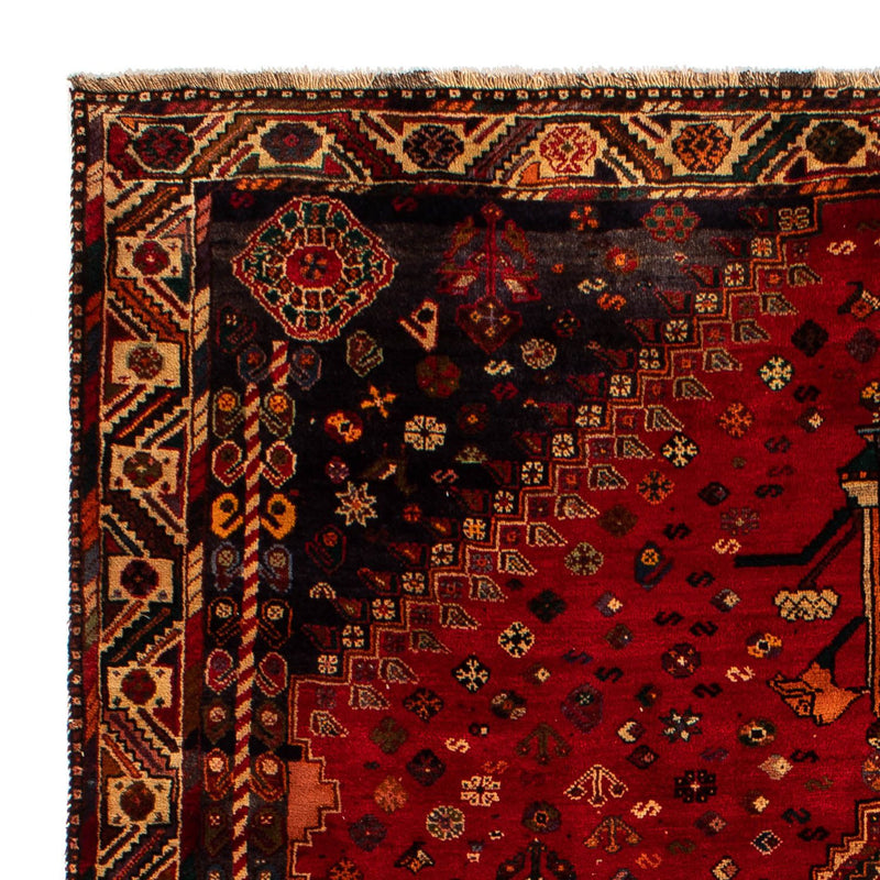 Persisk tæppe - Nomadisk - 296 x 203 cm - mørkerød