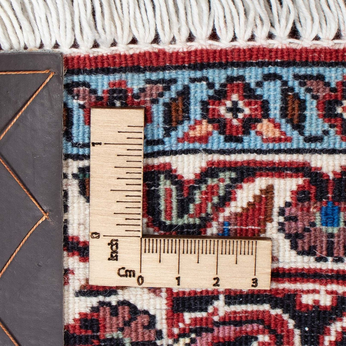 Persisk tæppe - Bijar - 203 x 130 cm - lysrød