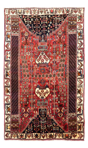 Persisk tæppe - Nomadisk - 253 x 164 cm - rød