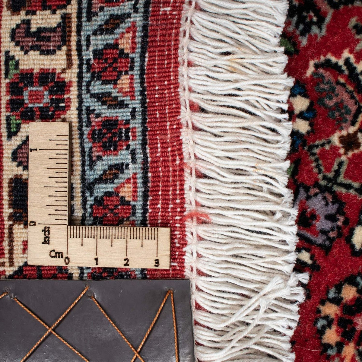 Persisk tæppe - Bijar - 210 x 132 cm - lysrød