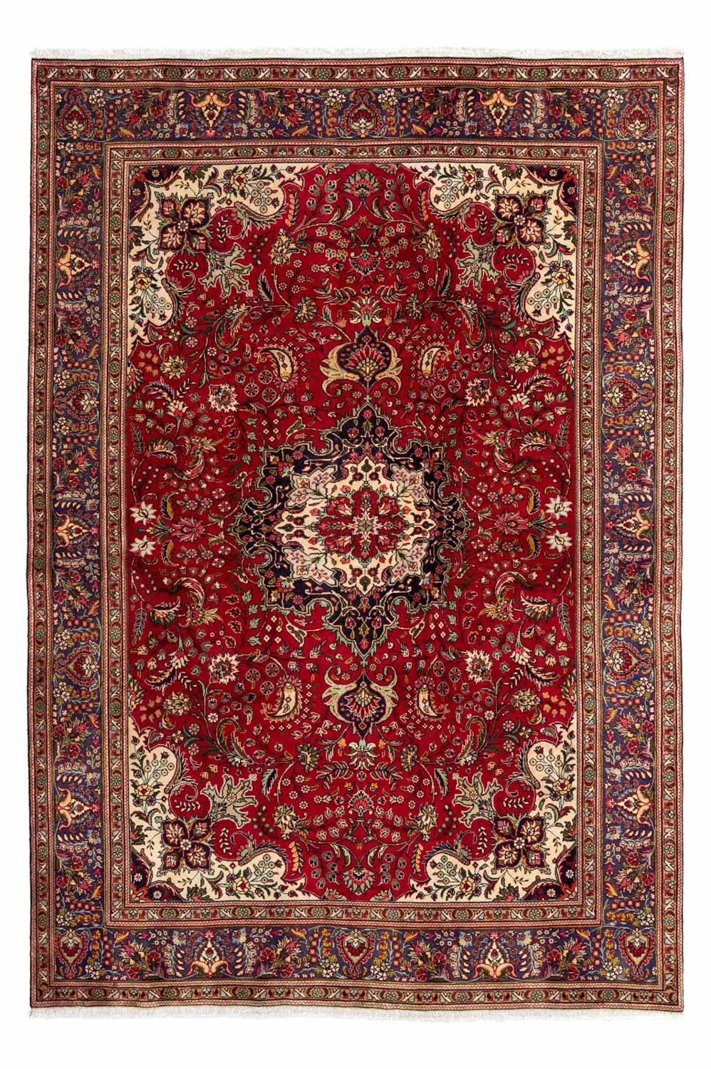 Persisk tæppe - Nomadisk - 308 x 205 cm - mørkerød