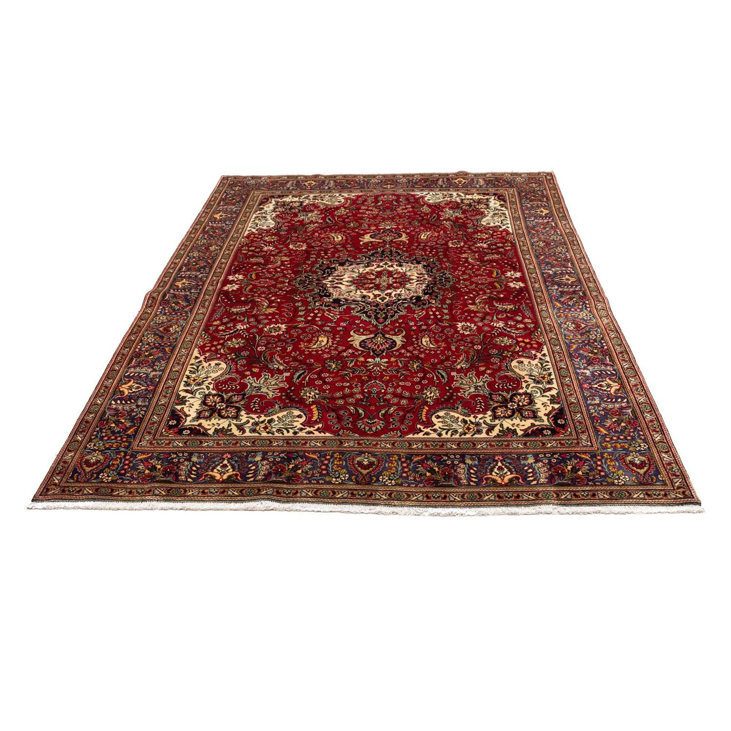 Persisk tæppe - Nomadisk - 308 x 205 cm - mørkerød