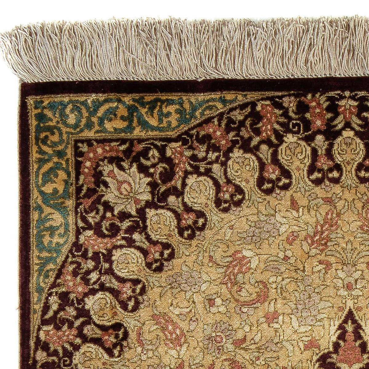 Qom Tæppe 59x90cm - Persisk tæppe