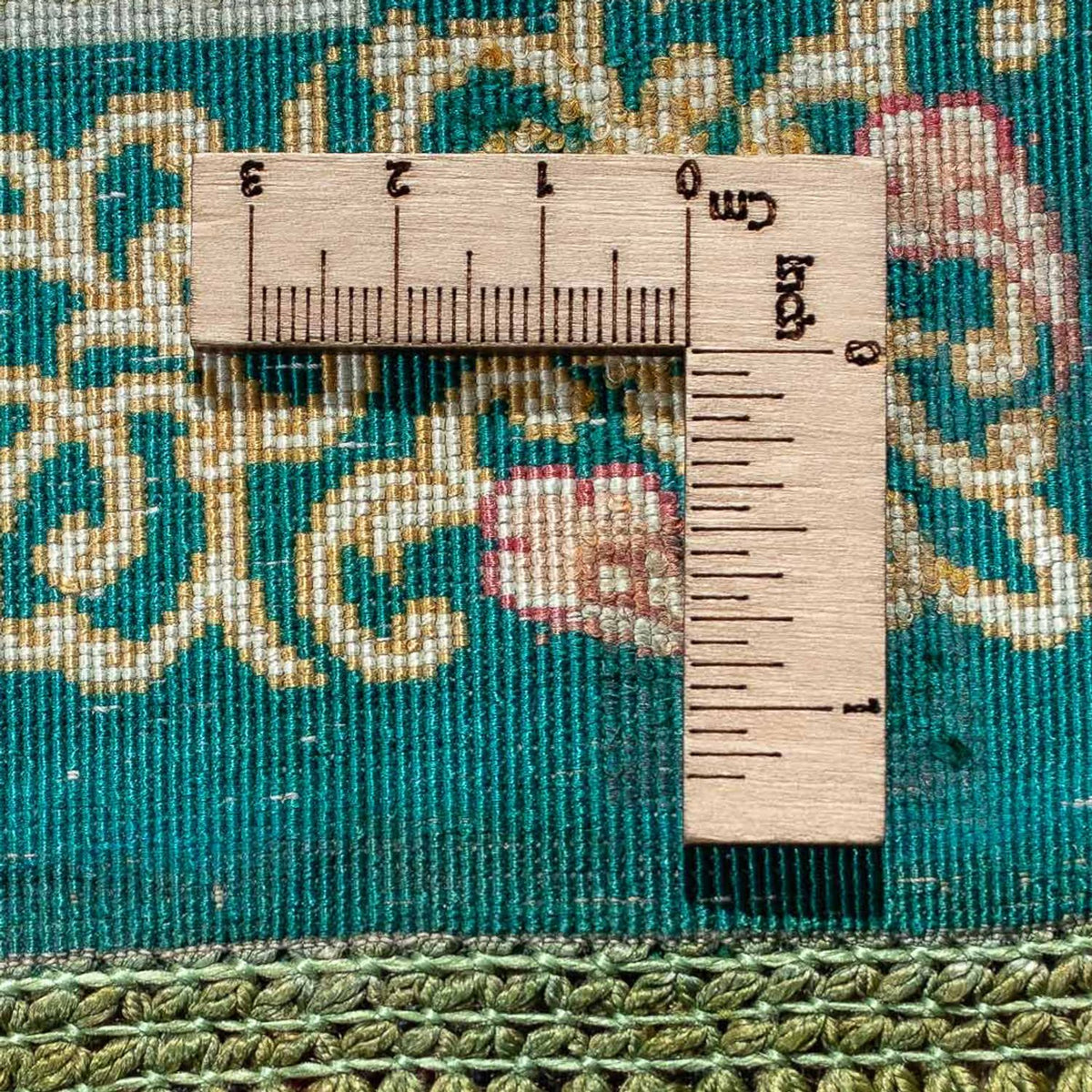 Persisk tæppe - Ghom - 77 x 58 cm - mørkeblå