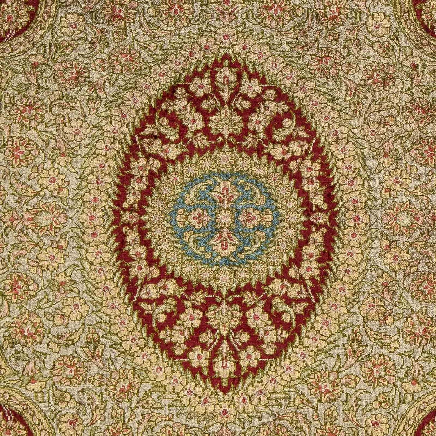 Persisk tæppe - Ghom - 78 x 58 cm - mørkerød