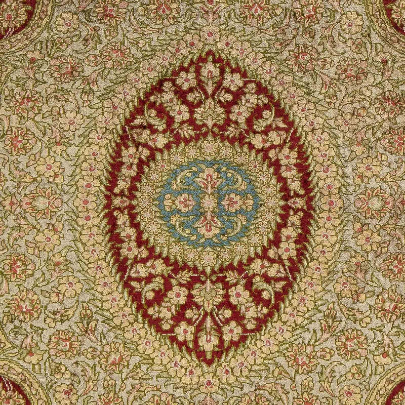 Persisk tæppe - Ghom - 78 x 58 cm - mørkerød
