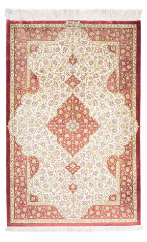 Persisk tæppe - Ghom - 125 x 80 cm - beige