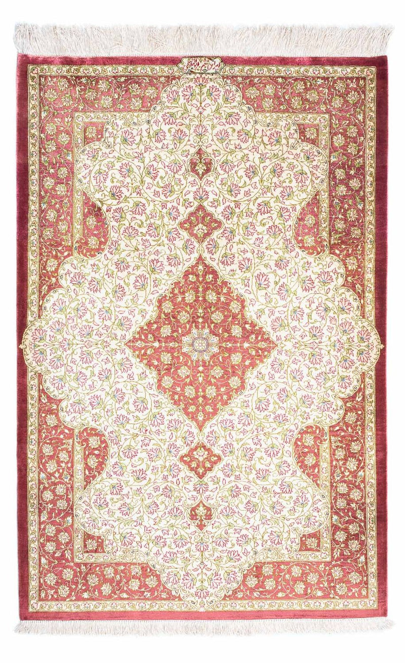 Persisk tæppe - Ghom - 125 x 80 cm - beige