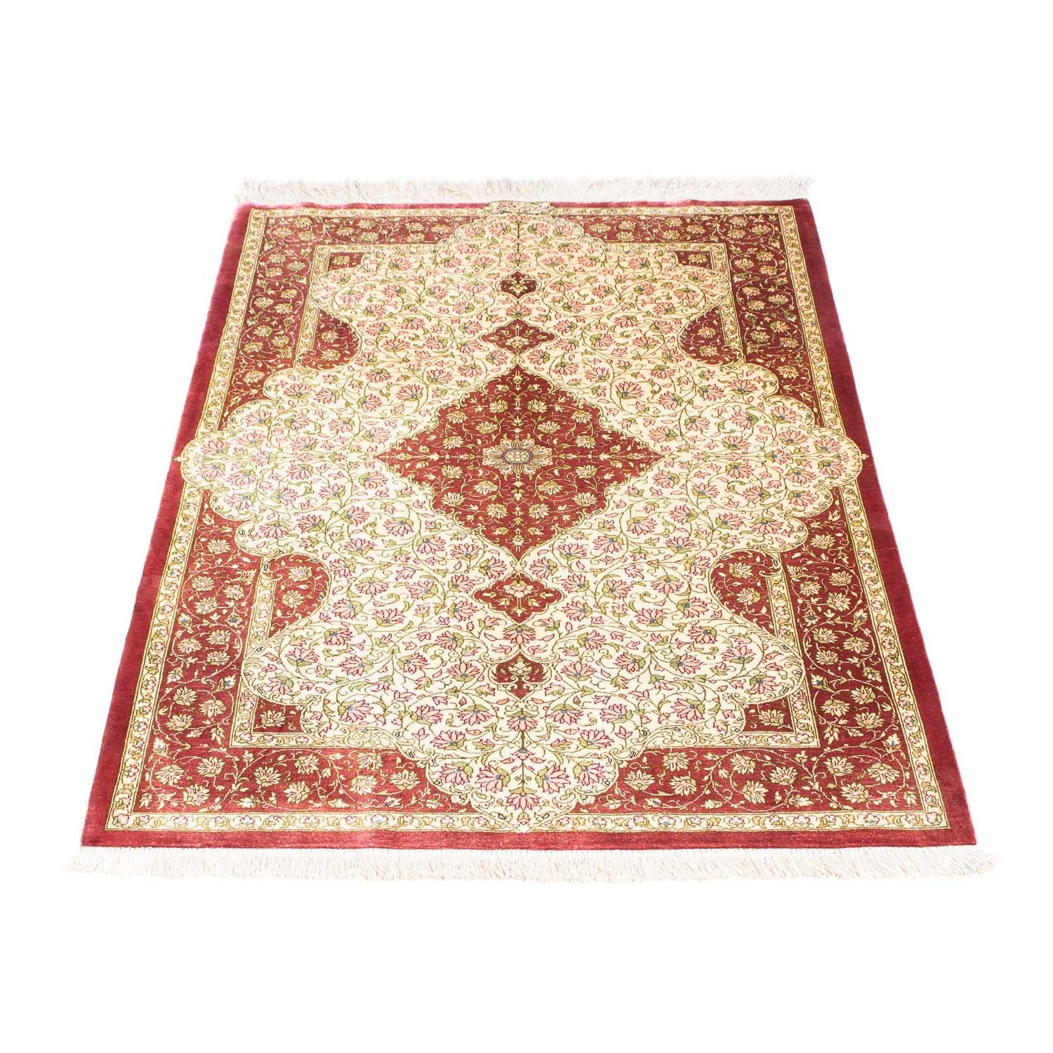 Persisk tæppe - Ghom - 125 x 80 cm - beige