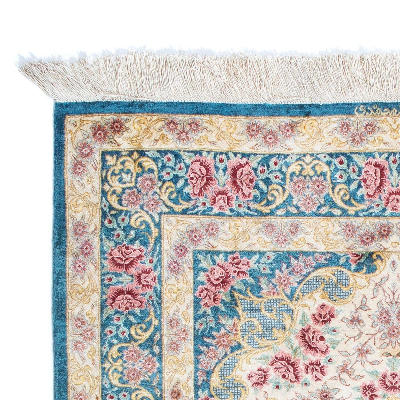 Qom Tæppe 123x77cm - Persisk tæppe
