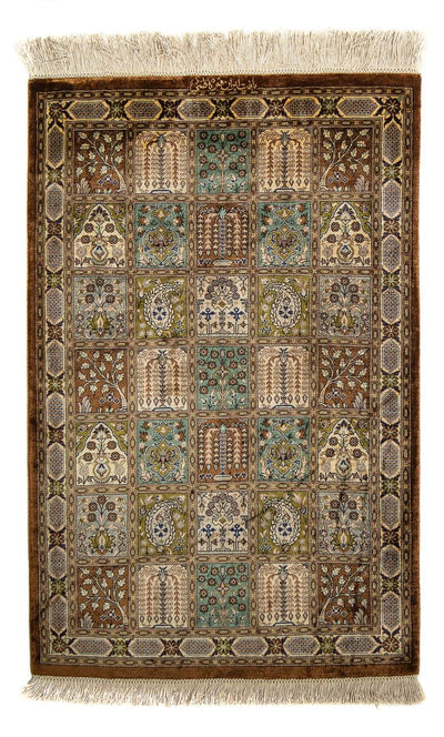 Qom Tæppe 59x93cm - Persisk tæppe
