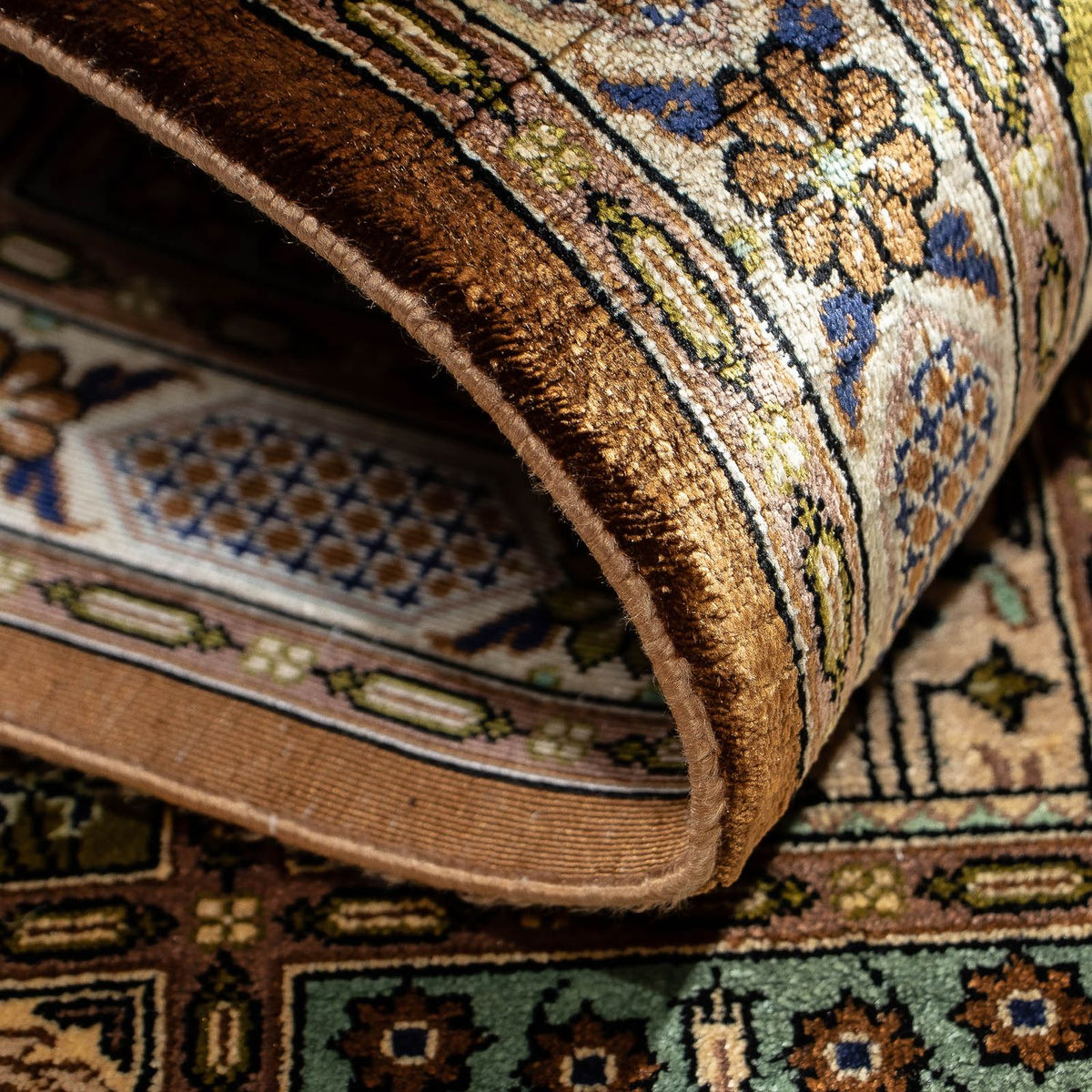 Persisk tæppe - Ghom - 93 x 59 cm - flerfarvet