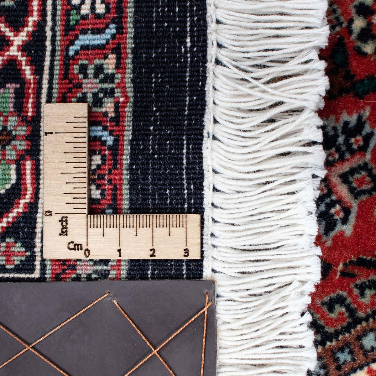 Løber Persisk tæppe - Bijar - 201 x 100 cm - mørkeblå