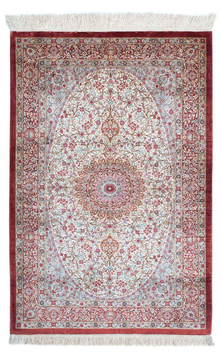 Persisk tæppe - Ghom - 122 x 79 cm - beige