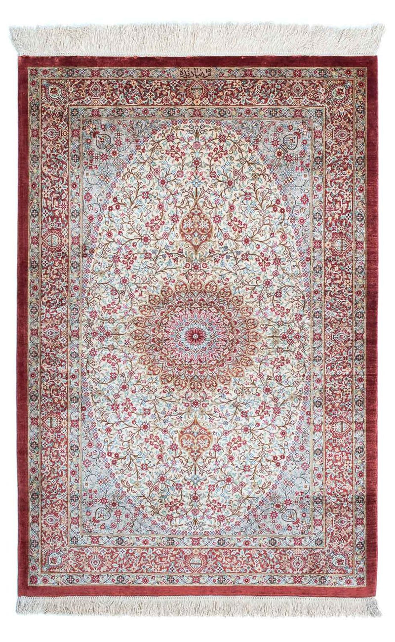 Persisk tæppe - Ghom - 122 x 79 cm - beige