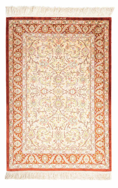 Qom Tæppe 83x123cm - Persisk tæppe