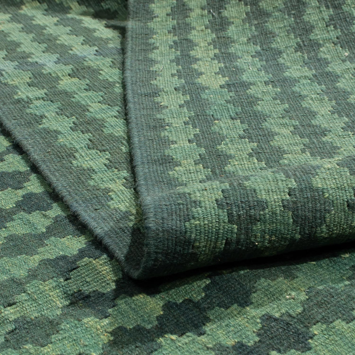 Kelim-tæppe - orientalsk - 209 x 156 cm - mørkeblå