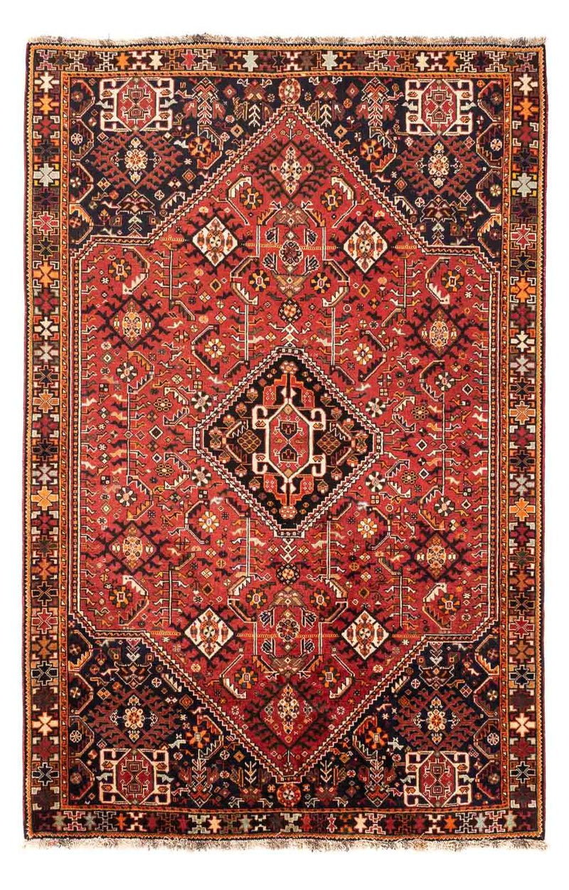 Persisk tæppe - Nomadisk - 252 x 163 cm - lysrød