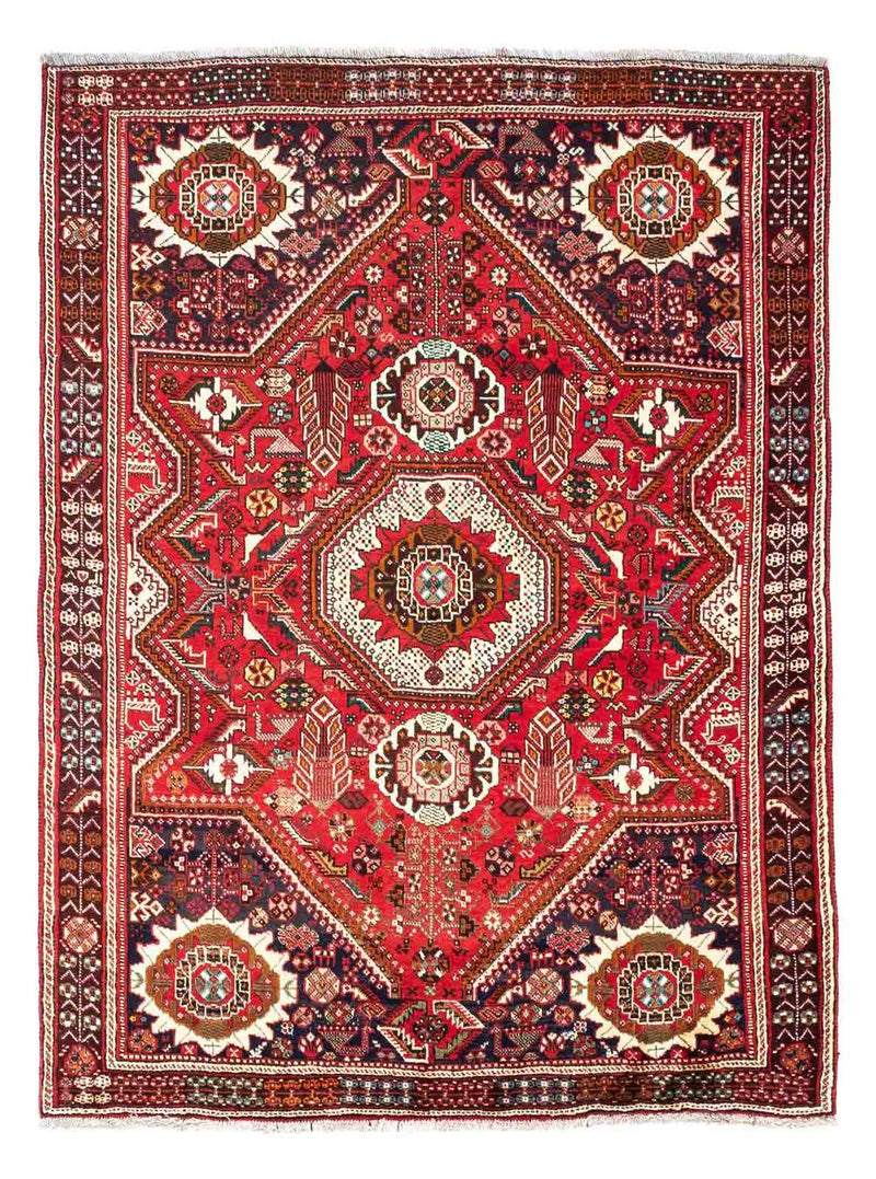 Persisk tæppe - Nomadisk - 218 x 164 cm - rød