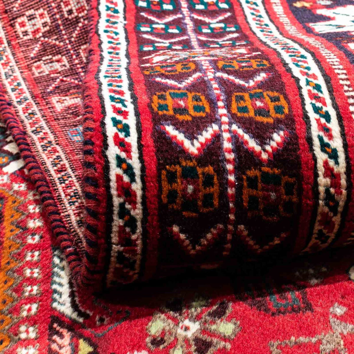 Persisk tæppe - Nomadisk - 218 x 164 cm - rød