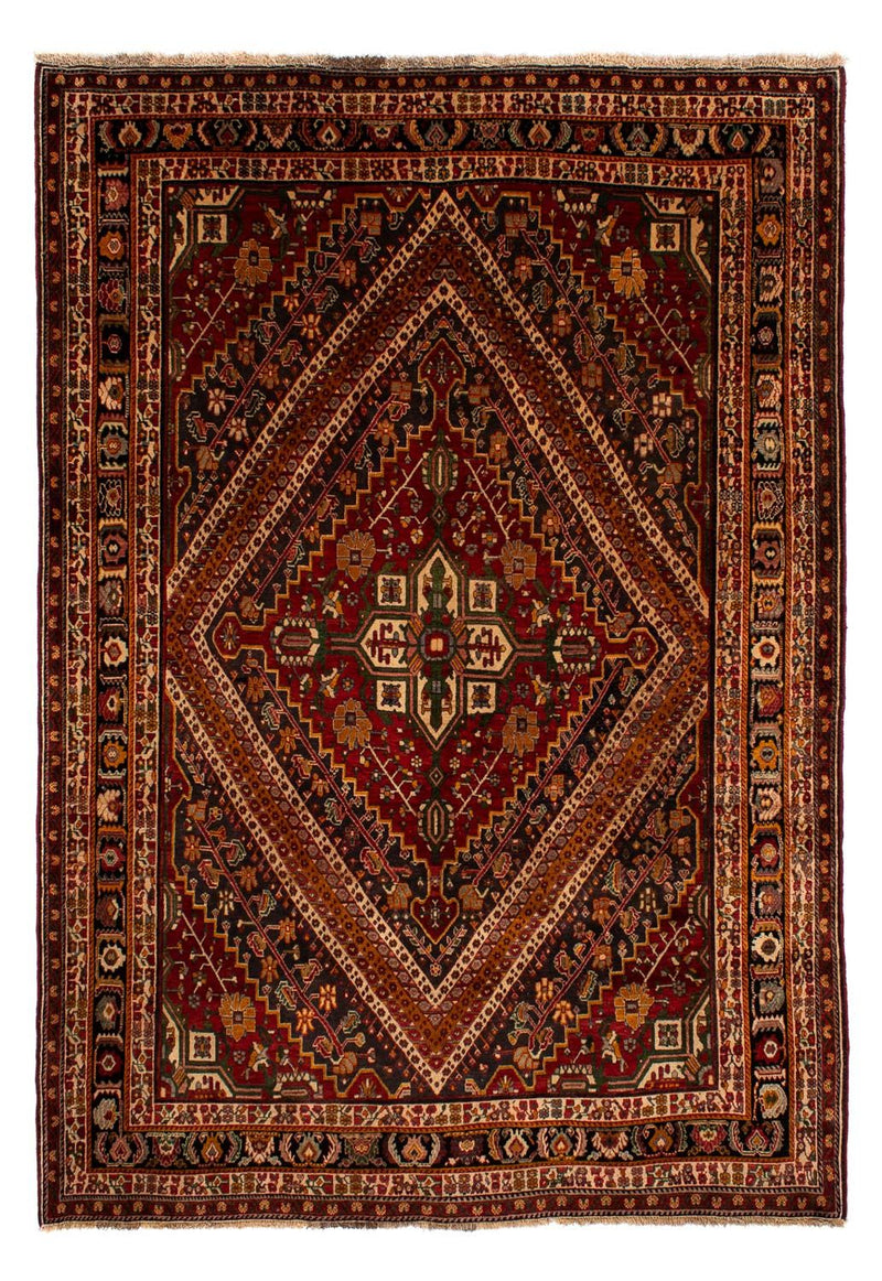 Persisk tæppe - Nomadisk - 290 x 206 cm - mørkerød