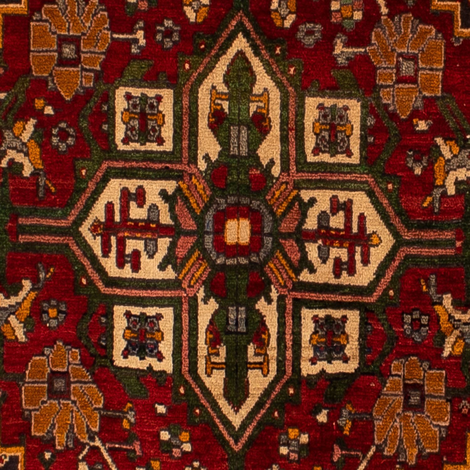 Persisk tæppe - Nomadisk - 290 x 206 cm - mørkerød