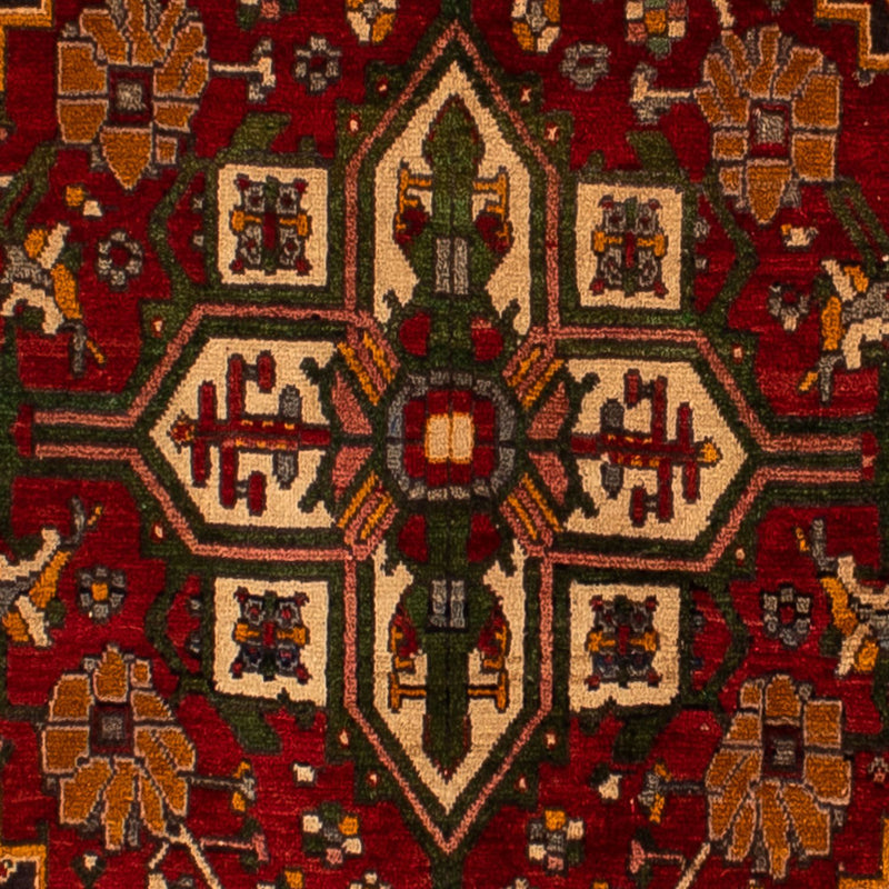 Persisk tæppe - Nomadisk - 290 x 206 cm - mørkerød