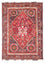 Persisk tæppe - Nomadisk - 149 x 111 cm - mørkerød