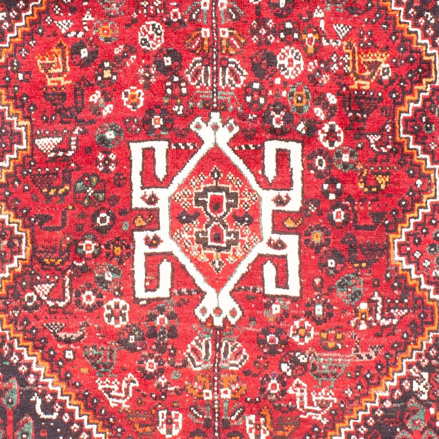 Persisk tæppe - Nomadisk - 149 x 111 cm - mørkerød