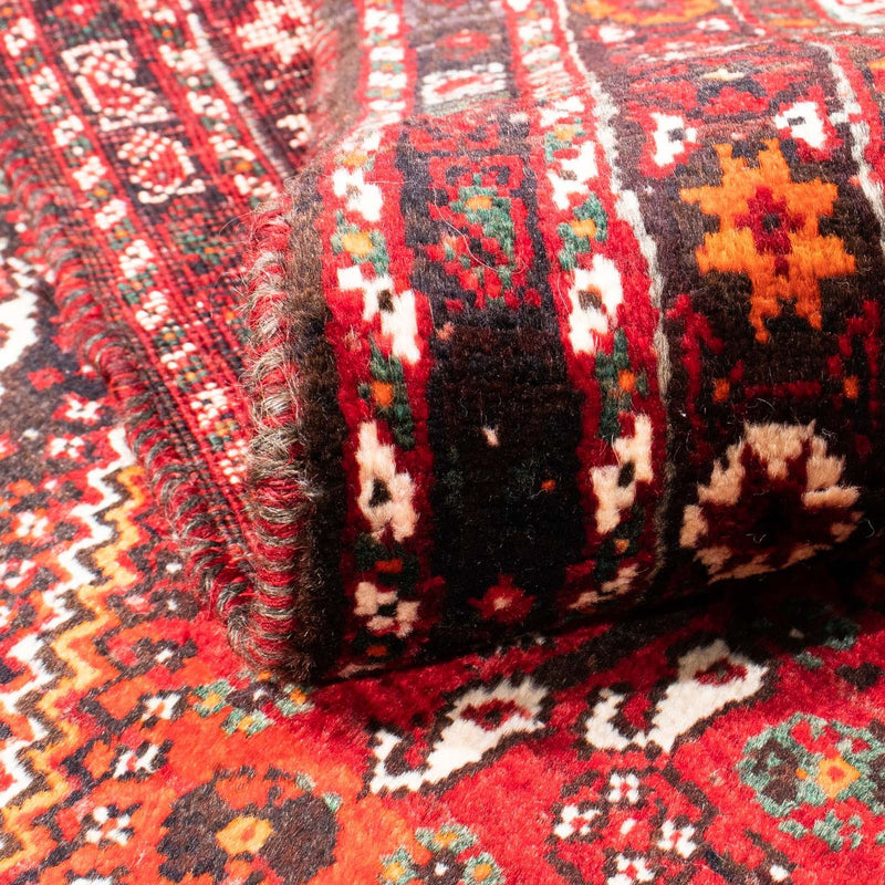Persisk tæppe - Nomadisk - 149 x 111 cm - mørkerød
