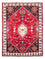 Persisk tæppe - Nomadisk - 155 x 118 cm - mørkerød