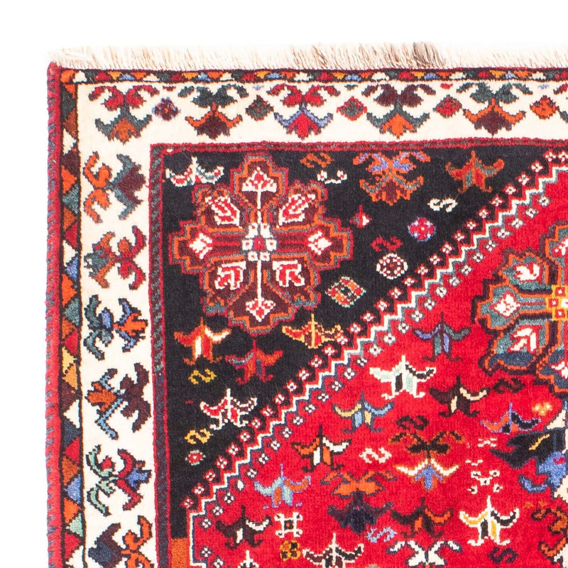 Persisk tæppe - Nomadisk - 155 x 118 cm - mørkerød
