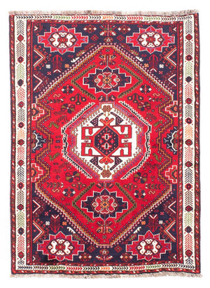 Persisk tæppe - Nomadisk - 158 x 117 cm - mørkerød