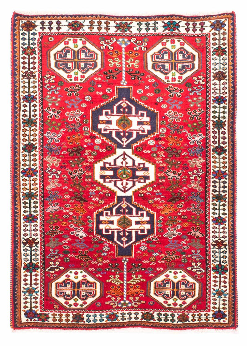 Persisk tæppe - Nomadisk - 158 x 112 cm - mørkerød
