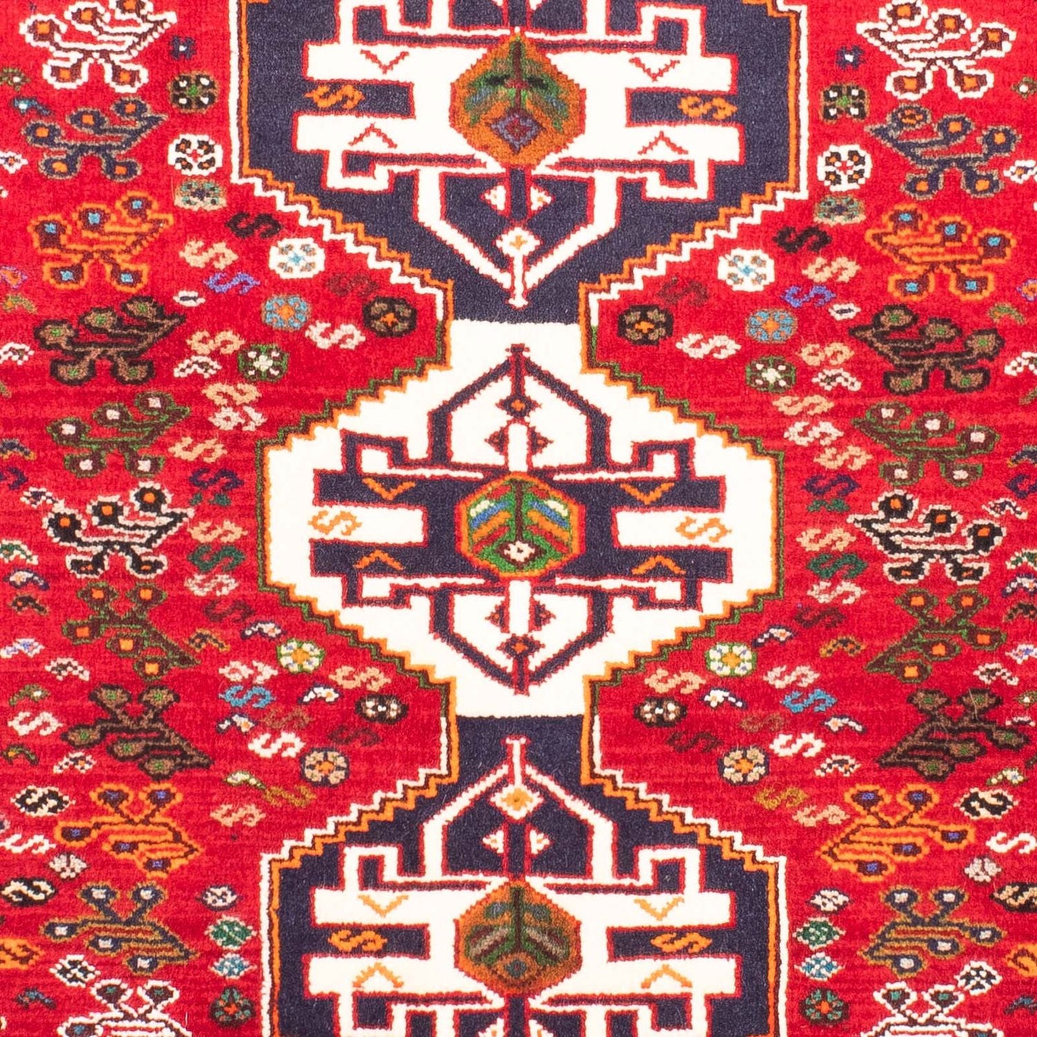 Persisk tæppe - Nomadisk - 158 x 112 cm - mørkerød