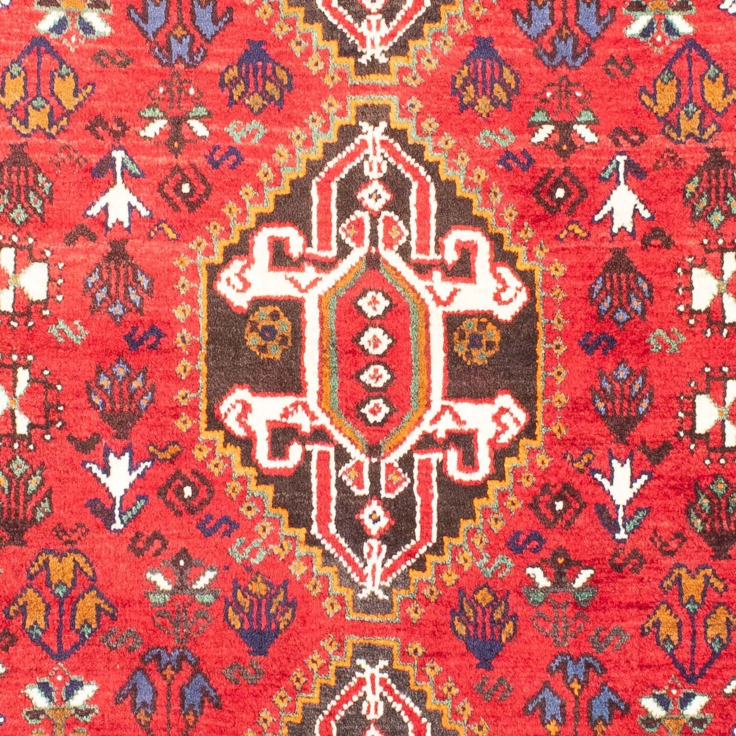 Persisk tæppe - Nomadisk - 162 x 114 cm - mørkerød