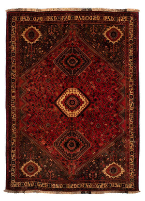Persisk tæppe - Nomadisk - 273 x 203 cm - mørkerød