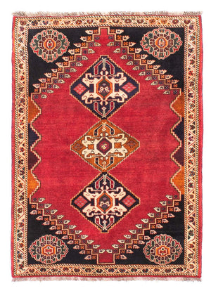 Persisk tæppe - Nomadisk - 155 x 110 cm - mørkerød