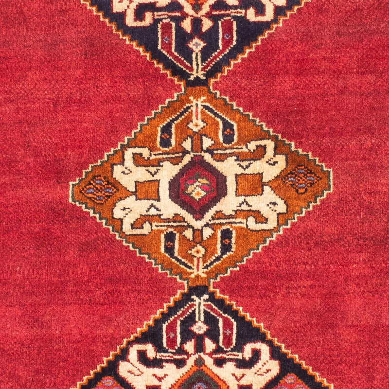 Persisk tæppe - Nomadisk - 155 x 110 cm - mørkerød