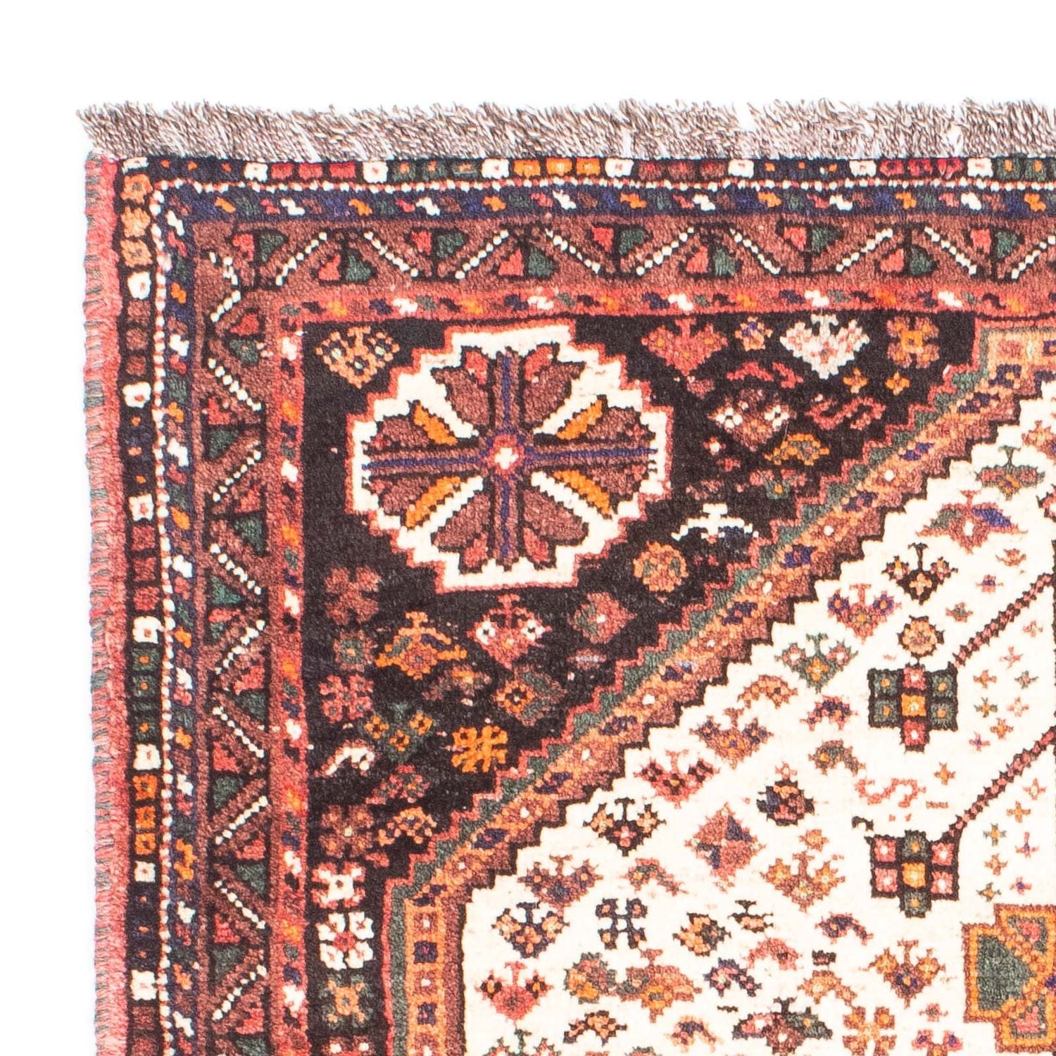 Persisk tæppe - Nomadisk - 148 x 103 cm - beige