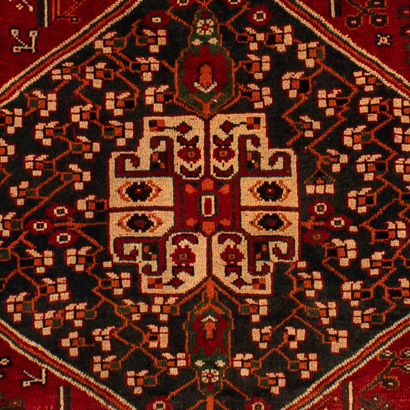 Persisk tæppe - Nomadisk - 305 x 214 cm - mørkerød