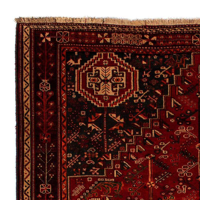 Persisk tæppe - Nomadisk - 305 x 214 cm - mørkerød