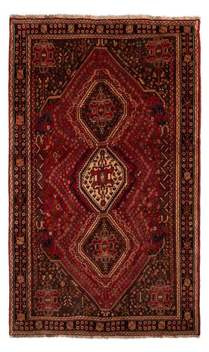 Persisk tæppe - Nomadisk - 280 x 177 cm - mørkerød